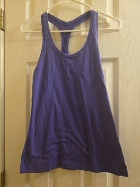LULULEMON FULL LENGTH PURPLE TANK TOP SIZE L